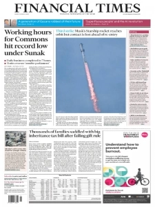 Financial Times - 15 March 2024 English | 24 pages | PDF | 48.2 MB