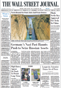 The Wall Stree tJournal - April 29, 2024 English | 32 pages | True PDF | 14.1 MB