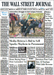 The Wall Street Journal - 30 Aprile 2024 English | 30 pages | True PDF | 15.9 MB