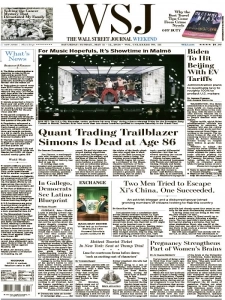 The Wall Street Journal - May 11 2024 English | 54 pages | True PDF | 27.1 MB