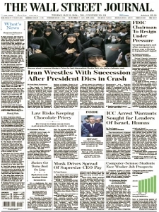 The Wall Street Journal - 21 May 2024 English | 42 pages | True PDF | 24.7 MB