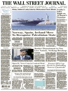The Wall Street Journal - 23 May 2024 Englihs | 30 pages | True PDF | 16.4 MB