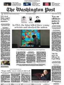 华盛顿邮报PDF免费下载 The Washington Post 2024年6月21日