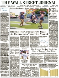 华尔街日报PDF免费下载 The Wall Street Journal 2024年7月5日