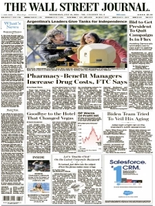 华尔街日报PDF免费下载 The Wall Street Journal 2024年7月10日