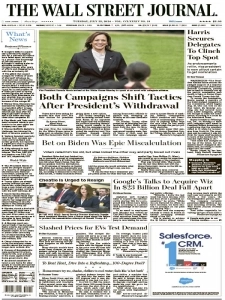 华尔街日报PDF免费下载 The Wall Street Journal 2024年7月23日