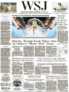 华尔街日报PDF免费下载 The Wall Street Journal 2024年8月31日