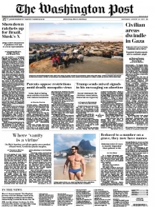 华盛顿邮报PDF免费下载 The Washington Post 2024年8月31日