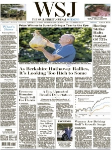 华尔街日报PDF免费下载 The Wall Street Journal 2024年9月14日