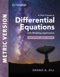 A First Course in Differential Equations with Modeling Applications