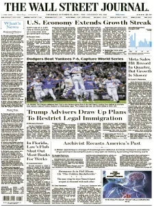 华尔街日报PDF免费下载 The Wall Street Journal 2024年10月31日