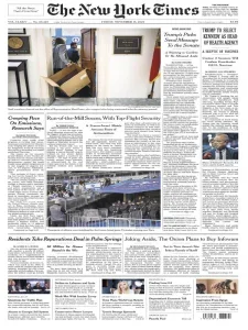 纽约时报免费下载 The New York Times 2024年11月15日