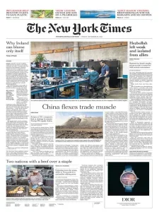 纽约时报国际版免费下载 The New York Times 2024年11月29日