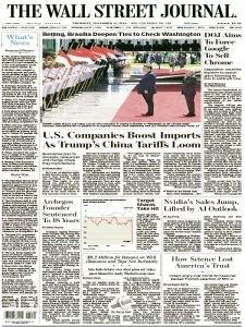 华尔街日报PDF免费下载 The Wall Street Journal 2024年11月22日