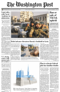 华盛顿邮报PDF免费下载 The Washington Post 2024年12月7日