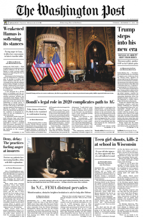 华盛顿邮报PDF免费下载 The Washington Post 2024年12月17日