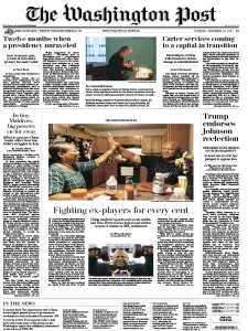 华盛顿邮报PDF免费下载 The Washington Post 2024年12月31日
