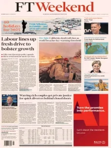 金融时报PDF免费下载 Financial Times PDF 2025年1月11日