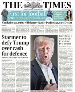 泰晤士报PDF免费下载 The Times PDF 2025年1月27日