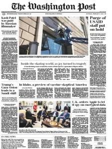 华盛顿邮报PDF免费下载 The Washington Post 2025年2月8日