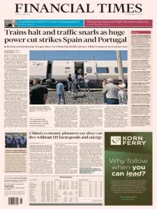 金融时报PDF免费下载 Financial Times PDF 2025年4月29日