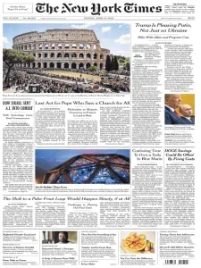 纽约时报免费下载 The New York Times 2025年4月27日