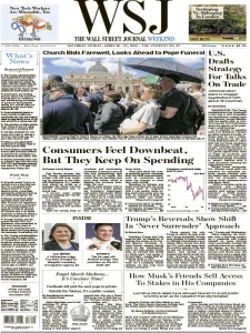 华尔街日报pdf免费下载 The Wall Street Journal 2025年4月26日