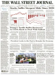 华尔街日报pdf免费下载 The Wall Street Journal 2025年4月4日