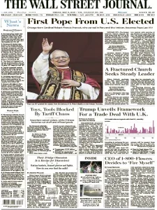 华尔街日报pdf免费下载 The Wall Street Journal 2025年5月9日