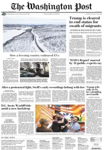 华盛顿邮报PDF免费下载 The Washington Post 2025年5月31日