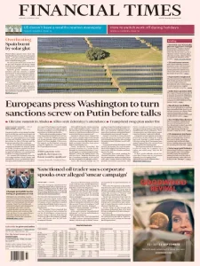 金融时报PDF免费下载 Financial Times PDF 2025年8月11日