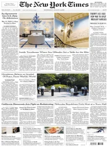 纽约时报免费下载 The New York Times 2025年8月6日