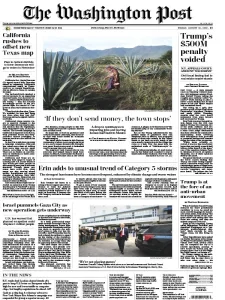 华盛顿邮报PDF免费下载 The Washington Post 2025年8月22日