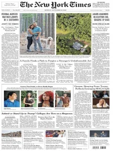 纽约时报免费下载 The New York Times 2025年9月29日