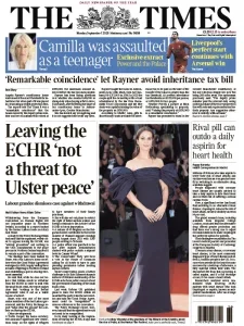 泰晤士报PDF免费下载 The Times PDF 2025年9月1日