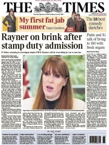 泰晤士报PDF免费下载 The Times PDF 2025年9月4日