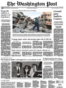 华盛顿邮报PDF免费下载 The Washington Post 2025年9月26日