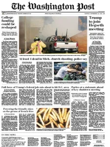 华盛顿邮报PDF免费下载 The Washington Post 2025年9月29日