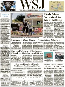 华尔街日报pdf免费下载 The Wall Street Journal 2025年9月13日