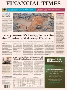 金融时报PDF免费下载 Financial Times PDF 2025年10月20日