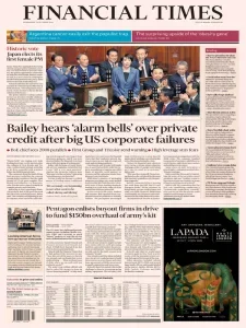 金融时报PDF免费下载 Financial Times PDF 2025年10月22日