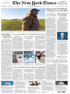 纽约时报免费下载 The New York Times 2025年10月27日