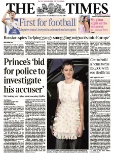 泰晤士报PDF免费下载 The Times PDF 2025年10月20日