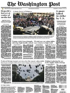 华盛顿邮报PDF免费下载 The Washington Post 2025年10月15日