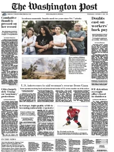 华盛顿邮报PDF免费下载 The Washington Post 2025年10月8日