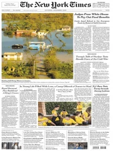 纽约时报免费下载 The New York Times 2025年11月1日