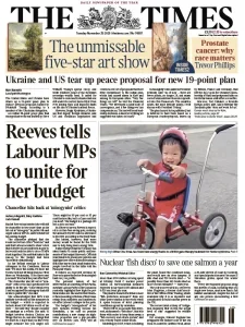 泰晤士报PDF免费下载 The Times PDF 2025年11月25日