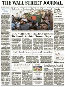 华尔街日报pdf免费下载 The Wall Street Journal 2025年11月18日