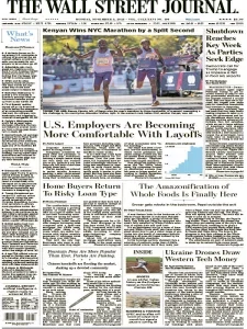 华尔街日报pdf免费下载 The Wall Street Journal 2025年11月3日