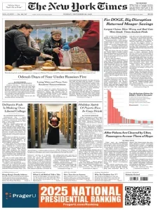 纽约时报免费下载 The New York Times 2025年12月28日